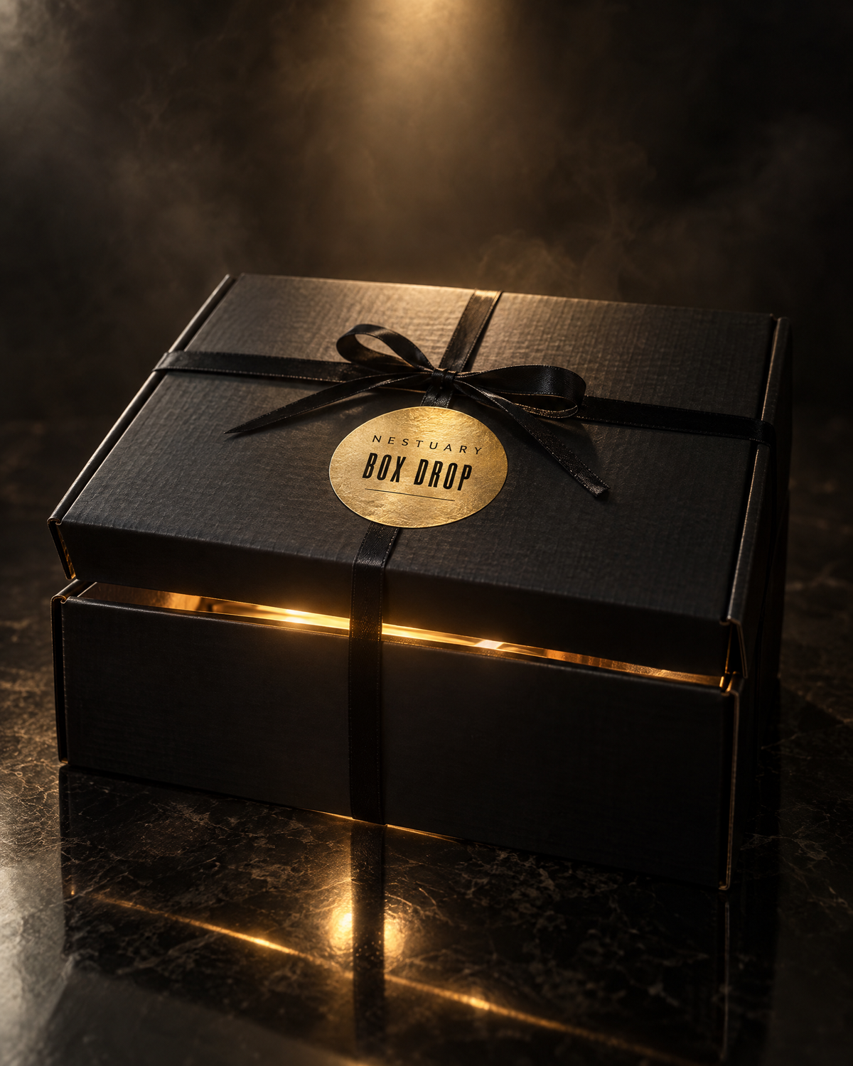 The Box Drop, a limited NESTUARY box of hand poured candles and pour room extras