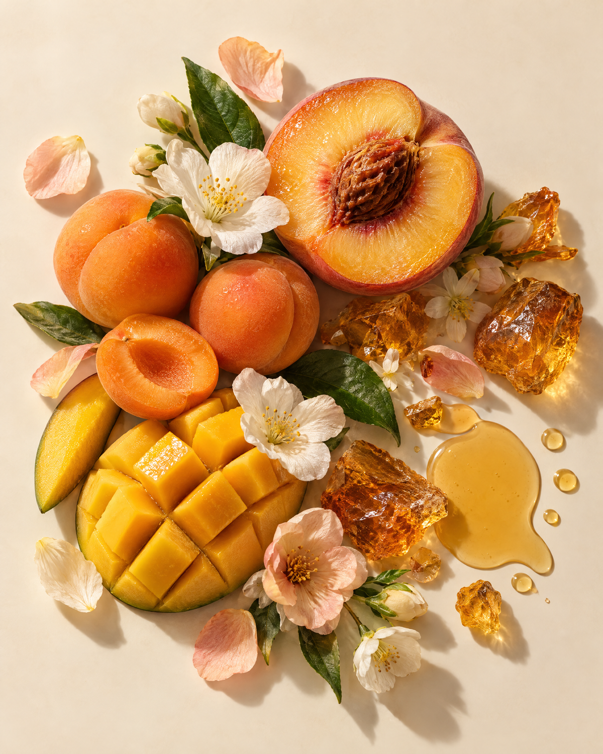 Leo scent notes: sun-warmed fruit, tender florals, golden amber